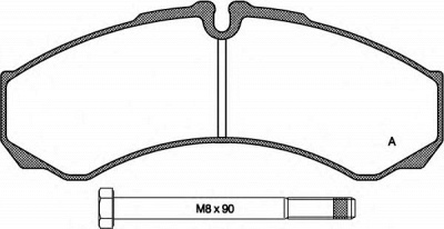 OPEN PARTS bpa065100 -  Комплект тормозных колодок, дисковый тормоз